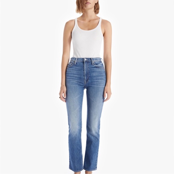 Mother High Waisted Rider Skimp Jeans Cowboys Don’t Cry Size 29 - Picture 2 of 11